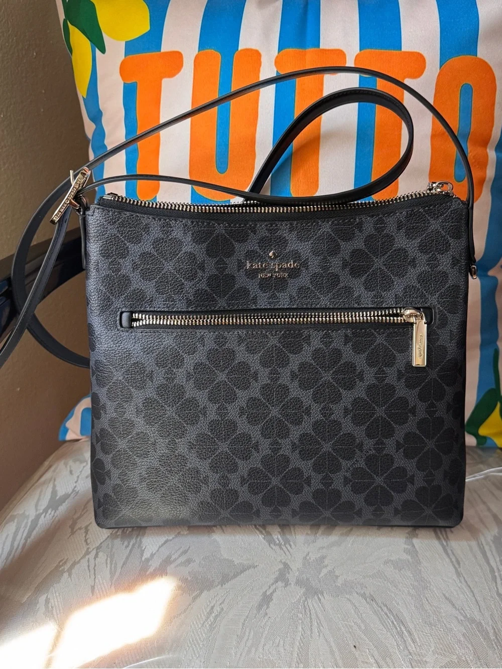Kate Spade Flower Floral Swingpack Crossbody Bag